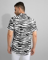 Shop Men's Black & White Zebra Print Cotton Shirt-Design