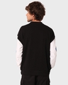 Shop Men's Black Who Needs People Graphic Printed Oversized Sweatshirt-Full