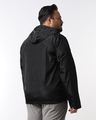 Shop Men's Black Plus Size Windcheater Jacket-Design