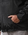Shop Men's Black Plus Size Windcheater Jacket