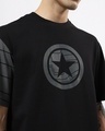 Shop Men's Black Winter Soldier Graphic Printed Oversized Fit T-shirt
