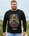 Shop Men's Black Wolverine Graphic Printed Plus Size T-shirt-Front