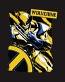Shop Men's Black Wolverine Poster (XML) Printed T-shirt-Full