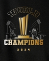 Shop Men's Black World Champion Graphic Printed Oversized T-shirt
