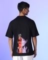 Shop Men's Black Yeager Graphic Printed Oversized T-shirt-Design