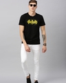 Shop Men's Black & Yellow Batman Printed Rogue T-shirt