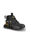 Shop Men's Black & Yellow Chroma Kick Color Block High-Top Sneakers-Design