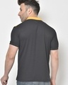 Shop Men's Black & Yellow Color Block Polo T-shirt-Full