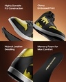 Shop Men's Black & Yellow Dark Knight Color Block High Top Sneakers-Full