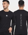 Shop Men's Black Ying Yang T-shirt-Front
