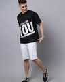 Shop Men's Black You Typography Oversized T-shirt