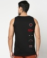 Shop Men's Black Zero Km Typography Vest-Design