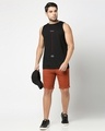 Shop Men's Black Zero Km Typography Vest-Full