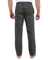 Shop Men's Black EccentricPrinted Pyjamas-Full