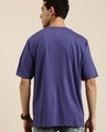 Shop Men's Blue 1985 Typography Oversized T-shirt-Design