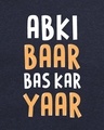 Shop Men's Blue Abki Baar Typography Plus Size T-shirt