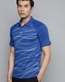 Shop Men's Blue Abstract Printed Polo T-shirt-Design