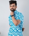 Shop Men's Blue Abstract Printed Shirt-Full