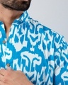 Shop Men's Blue Abstract Printed Shirt