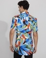 Shop Men's Blue Abstract Printed Slim Fit Shirt-Design