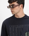 Shop Men's Blue Akatsuki Graphic Printed Oversized Acid Wash T-shirt