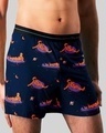 Shop Men's Blue All Over Astronauts Printed Boxers-Front