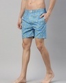 Shop Men's Blue All Over Banana Printed Cotton Boxers-Full