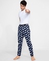 Shop Men's Blue All Over Bowling Pins Printed Pyjamas-Design