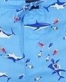 Shop Men's Blue All Over Fishes Printed Cotton Pyjamas