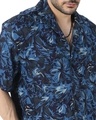 Shop Men's Blue All Over Floral Printed Relaxed Fit Shirt