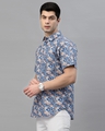 Shop Men's Blue All Over Floral Printed Shirt-Full