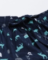 Shop Men's Blue All Over Polar Animals Printed Cotton Pyjamas