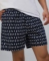 Shop Men's Blue All Over Printed Boxer-Front