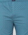 Shop Men's Blue All Over Printed Cotton Lounge Pants