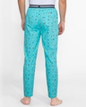 Shop Men's Blue All Over Printed Cotton Pyjamas-Design