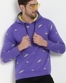 Shop Men's Blue All Over Printed Hoodies-Front