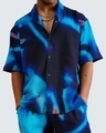 Shop Men's Blue All Over Printed Oversized Co-ordinates