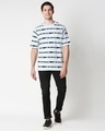 Shop Men's Blue All Over Printed Oversized T-shirt