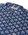 Shop Men's Blue All Over Printed Plus Size Shirt