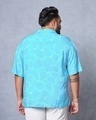 Shop Men's Blue All Over Printed Oversized Plus Size Shirt-Design
