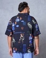 Shop Men's Blue All Over Printed Oversized Plus Size Shirt-Design