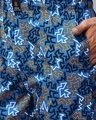 Shop Men's Blue All Over Printed Pyjamas
