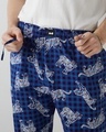 Shop Men's Blue All Over Printed Pyjamas