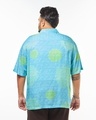 Shop Men's Blue All Over Printed Plus Size Shirt-Design