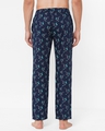 Shop Men's Blue All Over Saxophone Printed Cotton Lounge Pants-Design