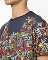 Shop Men's Blue All Over Tribal Themed Custom Printed T-shirt