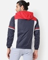 Shop Men's Blue and Red Color Block Hooded Jacket-Design