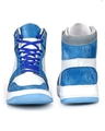 Shop Men's Blue & White Color Block Sneakers