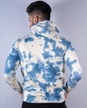 Shop Men's Blue & White Follow Your Dreams Tie & Dye Relaxed Fit Hoodie-Full