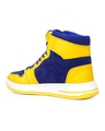 Shop Men's Blue and Yellow Color Block Sneakers-Full